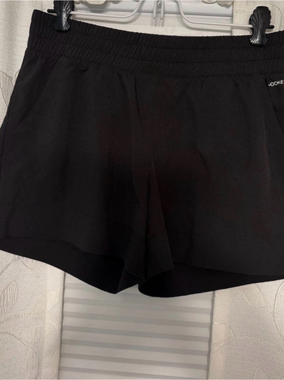Jockey Women's Black Athletic Elastic-Waist ShortsJockey Shorts